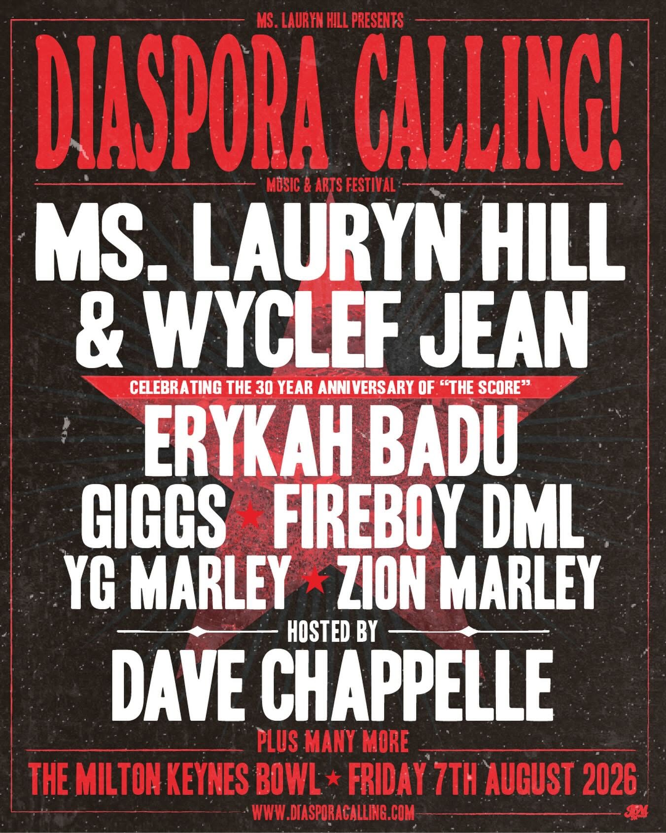 Lauryn Hill & Wyclef Jean - Diaspora Calling! @ Milton Keynes